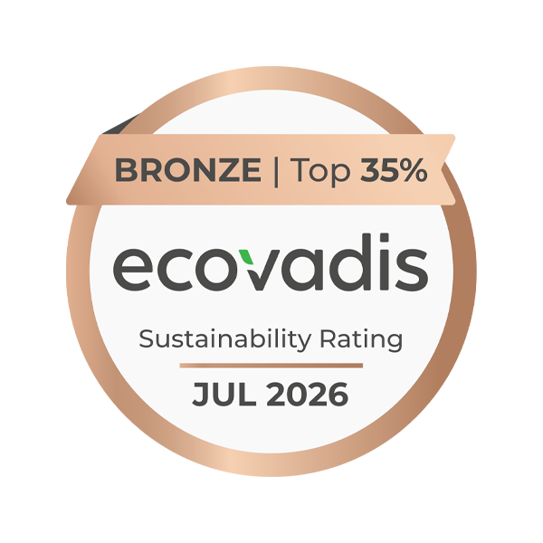 Medal EcoVadis Bronze – ocena zrównoważonego rozwoju, wynik w najlepszych 35%, 2026